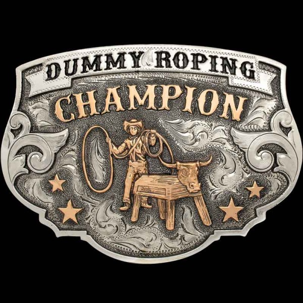 Crafted for those who master the art of precision and skill in roping practice, this buckle symbolizes dedication and excellence. In stock and ready!